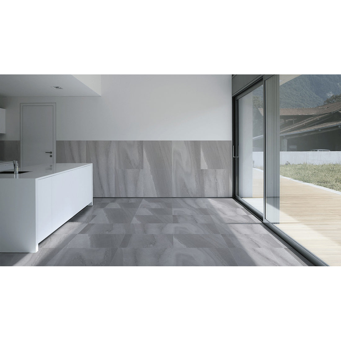 Gris grey Porcelain Sugar finished tiles, 60cm x 60cm tiles, my tile store UK burton showroom, wall and floor tiles available cheap prices UK delivery