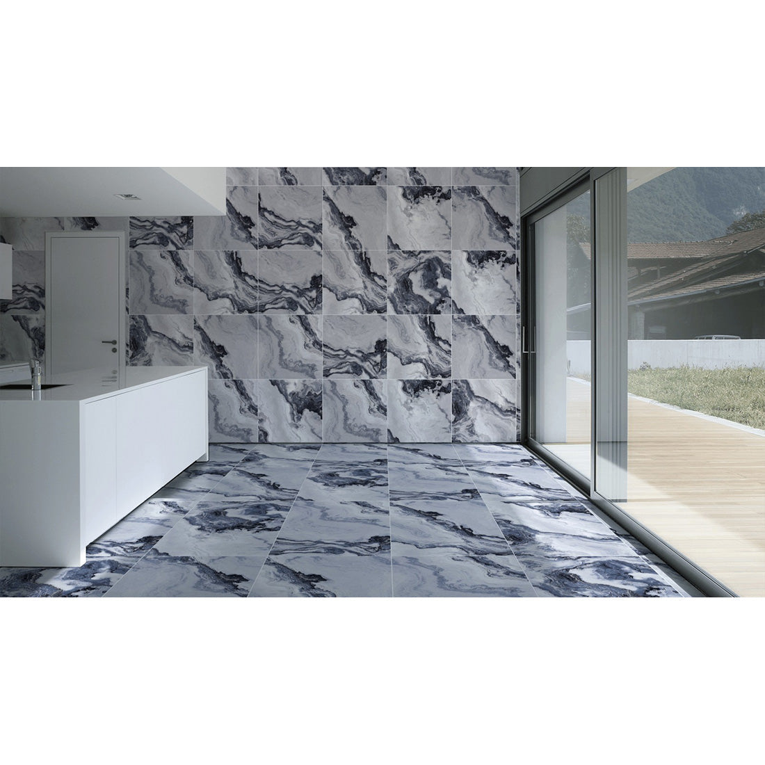 Royal Palmero Blue Porcelain finished tiles, my tile store UK burton showroom, wall and floor tiles available cheap prices UK deliver