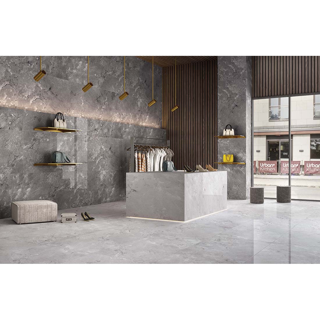 Castano Gris Grey Porcelain Gloss tiles, 60cm x 120cm tiles, my tile store UK burton showroom, wall and floor tiles available cheap prices UK delivery