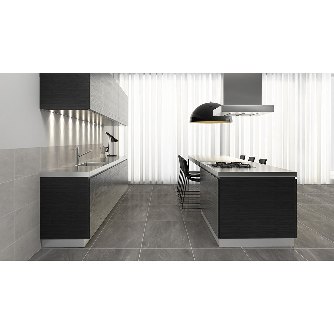Dazzle Armani Anthracite porcelain matt tiles, 60cm x 120cm tiles, my tile store UK burton showroom, wall and floor tiles available cheap prices UK delivery
