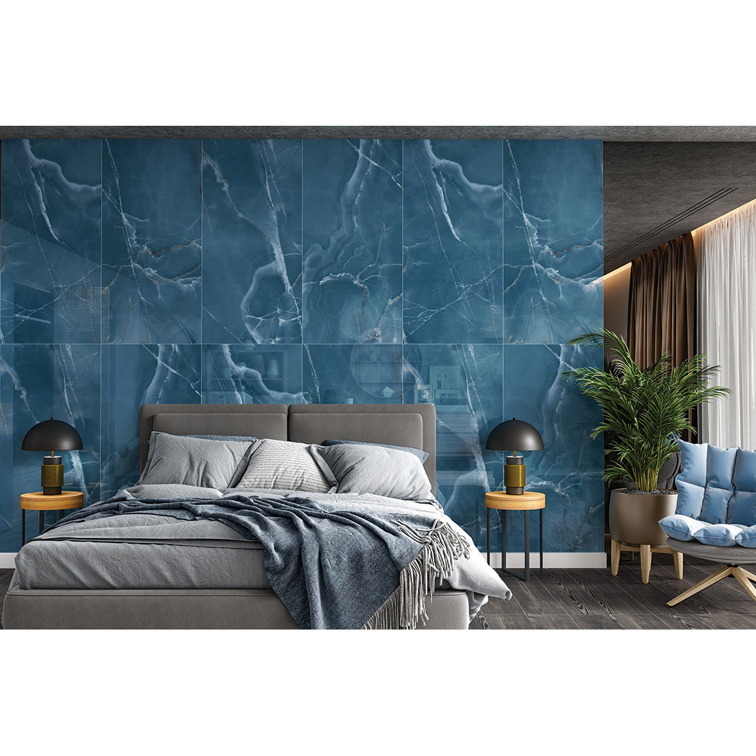 Onyx Prime Voila Blue Porcelain Gloss tiles, 60cm x 120cm tiles, my tile store UK burton showroom, wall and floor tiles available cheap prices UK delivery