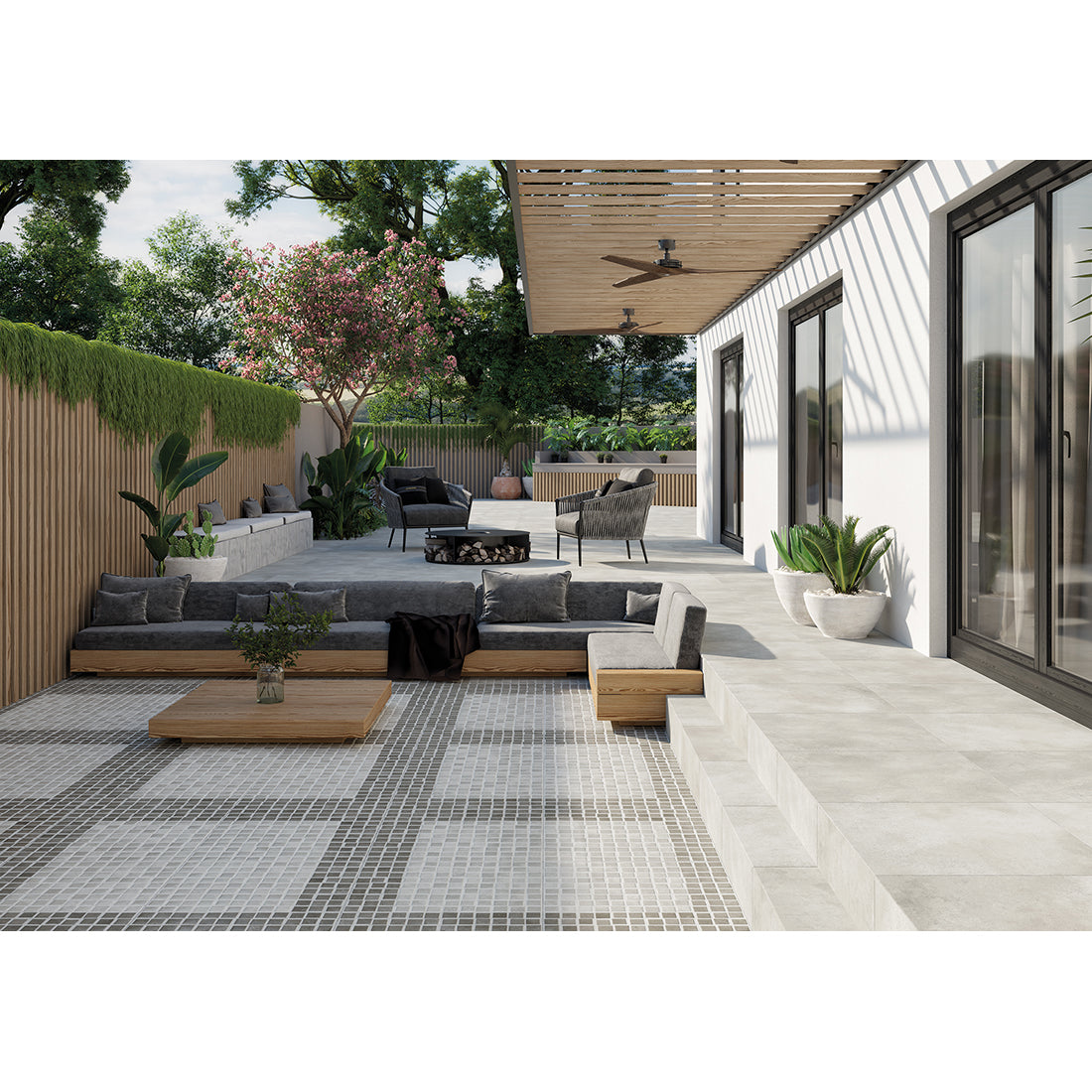 Rohe Silver outdoor paver Tiles | My Tile Store in Burton Derby UK